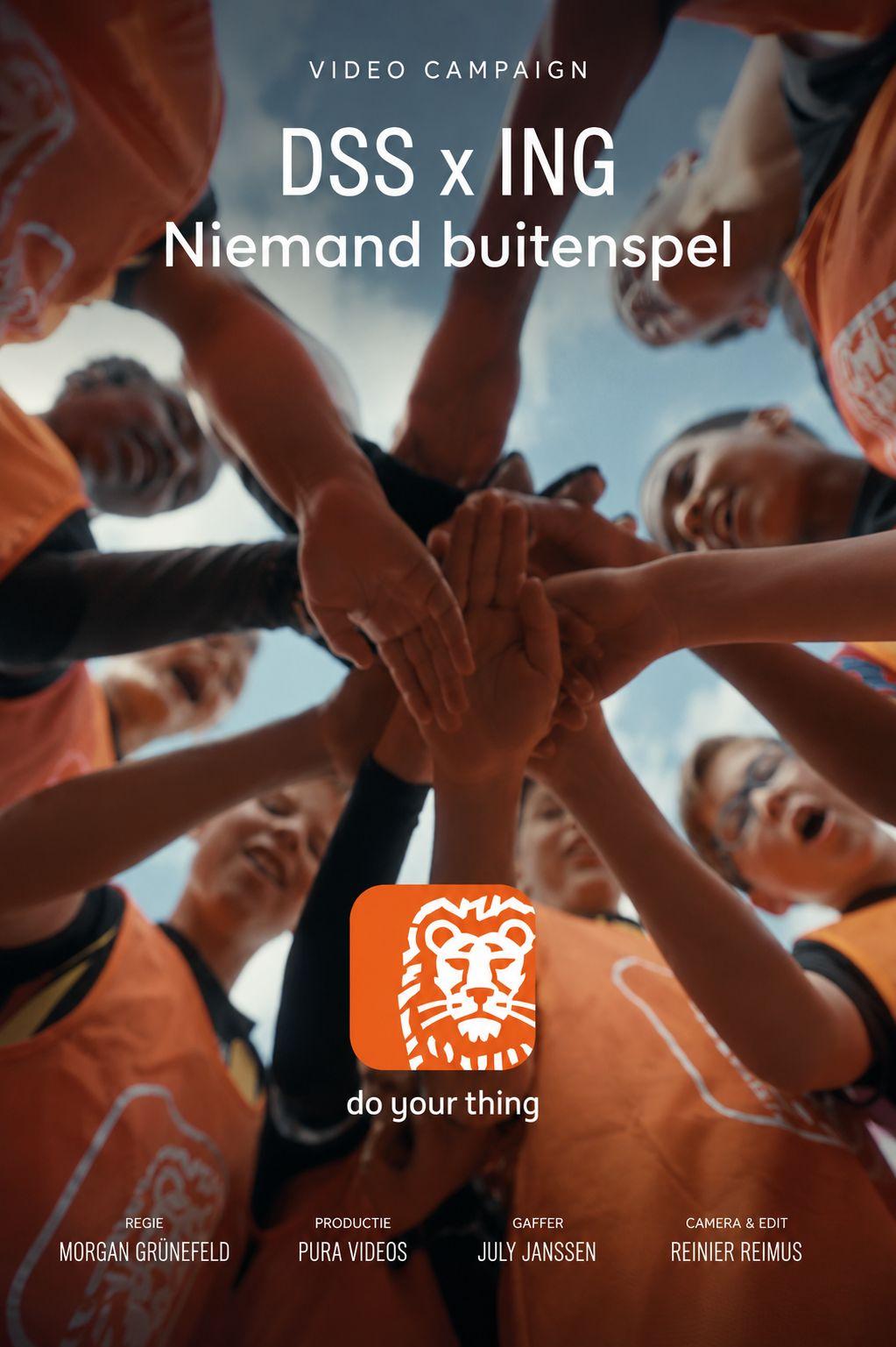 ING Niemand buitenspel campaign poster